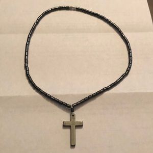 Black stone necklace